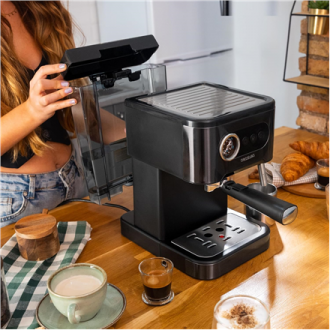 Cecotec Coffee machine | Power Espresso 20 Pro Latte | Pump pressure 20 bar | Built-in milk frother | Semi-automatic | Black | 1 Cecotec Coffee machine | Power Espresso 20 Pro Latte | Pump pressure 20 bar | Built-in milk frother | Semi-automatic | Black | 1