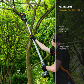 Batavia B.V. 18V Telescopic Pole 1.15-1.75m for 18V Nexxsaw and 18V Nexxcut | Telescopic Pole