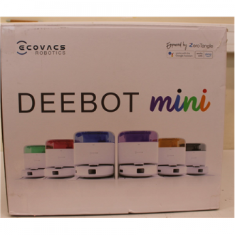 SALE OUT. Ecovacs DEEBOT mini Vacuum cleaner, Robot, Wet&Dry, ZeroTangle Technology, Agile Navigation, White/Blue + Auto-empty s SALE OUT. Ecovacs DEEBOT mini Vacuum cleaner, Robot, Wet&Dry, ZeroTangle Technology, Agile Navigation, White/Blue + Auto-empty s