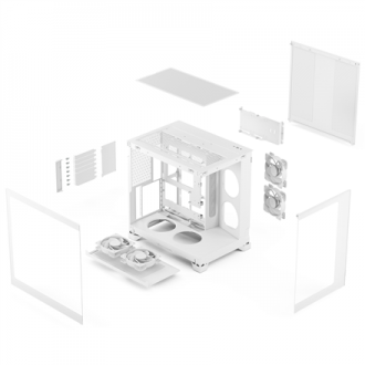 Fractal Design Case | Pop 2 Vision | White RGB | Mid-Tower Fractal Design Case | Pop 2 Vision | White RGB | Mid-Tower
