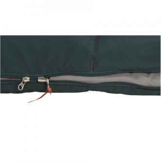 Easy Camp | Moon 200 Double | Sleeping Bag | 220 x 150 cm | 2 way open - auto lock, L-shape | Teal