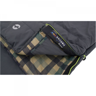 Outwell | Sleeping Bag | 235 x 90 cm | Temperature -15/5 C | Right zipper