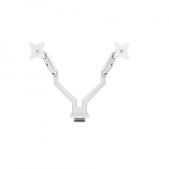 Arozzi Desk Mount | Neo Duo - Gas Spring Monitor Arm AZ-ALZARE-NEO-DUO-WT | Tilt, Swivel, Rotation | Maximum weight (capacity) 9