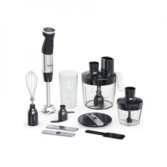 TEFAL | HB67G830 Quickchef+ | Hand Blender | 1000 W | Number of speeds 20 | Turbo mode | Black/Stainless steel