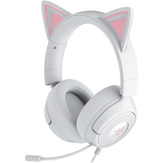 Razer Gaming Headset | Kraken Kitty V3 X | Wired | Over-Ear | Microphone | White Razer Gaming Headset | Kraken Kitty V3 X | Wired | Over-Ear | Microphone | White
