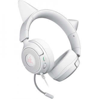 Razer Gaming Headset | Kraken Kitty V3 X | Wired | Over-Ear | Microphone | White Razer Gaming Headset | Kraken Kitty V3 X | Wired | Over-Ear | Microphone | White