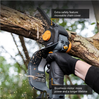 Batavia B.V. | Chainsaw | 18V Nexxsaw Cordless Brushless One-Hand V3 Ultra, Without Battery and Charger | 17.78 cm