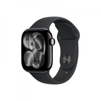 Apple Watch Series 11 GPS + Cellular 42mm Jet Black Aluminium Case with Black Sport Band - S/M | Apple Apple Watch Series 11 GPS + Cellular 42mm Jet Black Aluminium Case with Black Sport Band - S/M | Apple