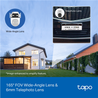 TP-LINK | Dual Lens Security Wi-Fi Camera | Tapo C545D | Dome | 3 MP | 6mm | IP66 | H.264 | MicroSD, up to 512 GB TP-LINK | Dual Lens Security Wi-Fi Camera | Tapo C545D | Dome | 3 MP | 6mm | IP66 | H.264 | MicroSD, up to 512 GB