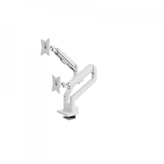Arozzi Desk Mount | Neo Duo - Gas Spring Monitor Arm AZ-ALZARE-NEO-DUO-WT | Tilt, Swivel, Rotation | Maximum weight (capacity) 9 Arozzi Desk Mount | Neo Duo - Gas Spring Monitor Arm AZ-ALZARE-NEO-DUO-WT | Tilt, Swivel, Rotation | Maximum weight (capacity) 9