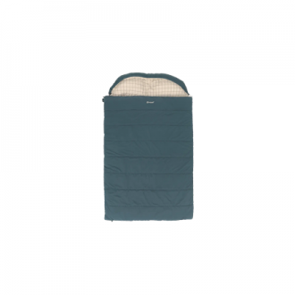 Outwell Camper Lux Double Blue | Sleeping Bag | 235 x 150 cm | Temperature -16 to 5 C | Both Side Zipper