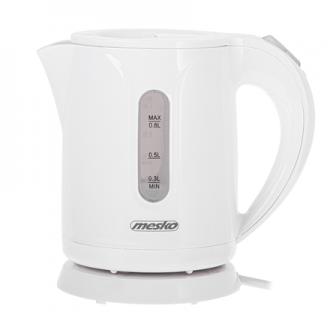 Mesko | Kettle | MS 1376 | Electric | 850 W | 0.8 L | Plastic | 360 rotational base | White Mesko | Kettle | MS 1376 | Electric | 850 W | 0.8 L | Plastic | 360 rotational base | White