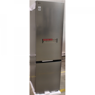 SALE OUT. LG GBBS322CPY Refrigerator, C, Free-standing, Combi, Height 2.03 m, Net fridge 262 L, Net freezer 113 L, Silver | LG R