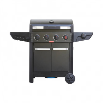 Barbecook Gas Barbecue Luca 412 with Cabinet and Sideburner, 145.4 x 60.3 x 112.3 cm | BC-GAS-3100