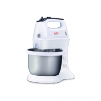 TEFAL HT312138 Quickmix | Hand Mixer | 300 W | Number of speeds 5 | Turbo mode | White/Stainless steel