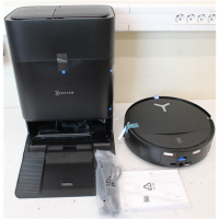 SALE OUT. Ecovacs DEEBOT T80S OMNI BLACK Vacuum cleaner, Robot, Wet&Dry, 24800Pa, TruEdge 3.0, AIVI 3D 3.0, 6400 mAh, Black + Au