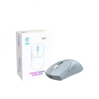 MSI Gaming Mouse | FORGE GM340 WIRELESS | Wireless | 2.4 GHz, Bluetooth , USB | Sky MSI Gaming Mouse | FORGE GM340 WIRELESS | Wireless | 2.4 GHz, Bluetooth , USB | Sky