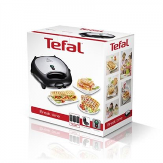 TEFAL | Sandwich Maker | SW341D12 Snack Time | 700 W | Number of plates 2 | Stainless Steel/Black