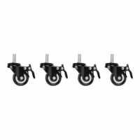 Lanberg | Castors with thread and brake for wall mounting cabinets, 4 pcs | AK-1601-B 