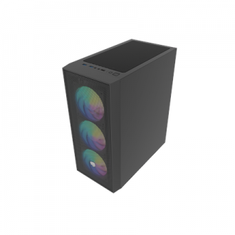 Fury PC Case | SHOBO SH8F ARGB | Black | Midi Tower Fury PC Case | SHOBO SH8F ARGB | Black | Midi Tower