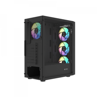 Fury PC Case | SHOBO SH8F ARGB | Black | Midi Tower Fury PC Case | SHOBO SH8F ARGB | Black | Midi Tower