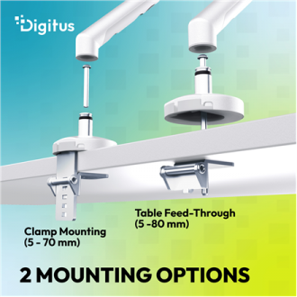 Digitus Desk Mount | Tilt, rotation, pivot | Single design monitor mount | 35 Digitus Desk Mount | Tilt, rotation, pivot | Single design monitor mount | 35