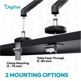 Digitus Desk Mount | Tilt, rotation, pivot | Single design monitor mount | 35 Digitus Desk Mount | Tilt, rotation, pivot | Single design monitor mount | 35