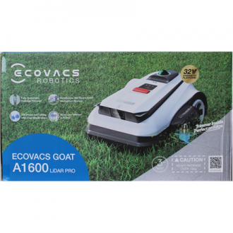 SALE OUT. | Ecovacs Lawn Mower | GOAT A1600 LiDAR PRO | 3000 Ah | White | DAMAGED PACKAGING SALE OUT. | Ecovacs Lawn Mower | GOAT A1600 LiDAR PRO | 3000 Ah | White | DAMAGED PACKAGING