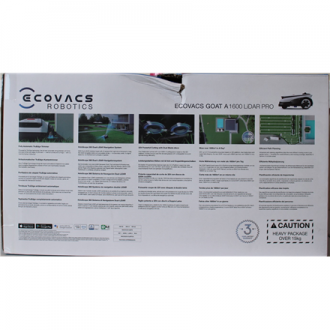SALE OUT. | Ecovacs Lawn Mower | GOAT A1600 LiDAR PRO | 3000 Ah | White | DAMAGED PACKAGING SALE OUT. | Ecovacs Lawn Mower | GOAT A1600 LiDAR PRO | 3000 Ah | White | DAMAGED PACKAGING