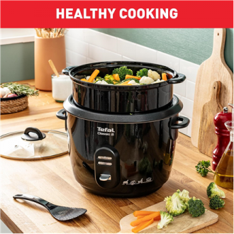 TEFAL | RK103811 Classic 2 | Rice cooker | 600 W | 5 L | Number of programs 3 | Black TEFAL | RK103811 Classic 2 | Rice cooker | 600 W | 5 L | Number of programs 3 | Black