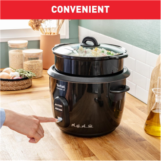 TEFAL | RK103811 Classic 2 | Rice cooker | 600 W | 5 L | Number of programs 3 | Black TEFAL | RK103811 Classic 2 | Rice cooker | 600 W | 5 L | Number of programs 3 | Black