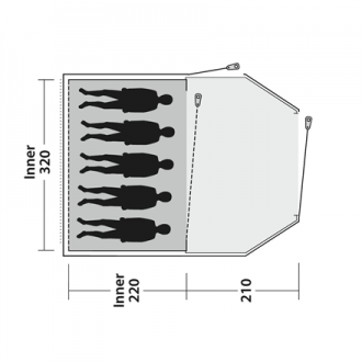 Outwell | Tent | Earth 5 | 5 person(s)