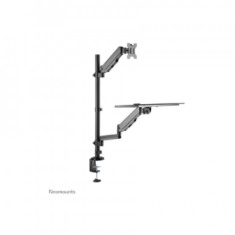 Neomounts Desk Mount | DS90-325BL1 Sit-stand workstation desk | Adjustable Height, Rotate, Tilt, Swivel | 17-32 Neomounts Desk Mount | DS90-325BL1 Sit-stand workstation desk | Adjustable Height, Rotate, Tilt, Swivel | 17-32