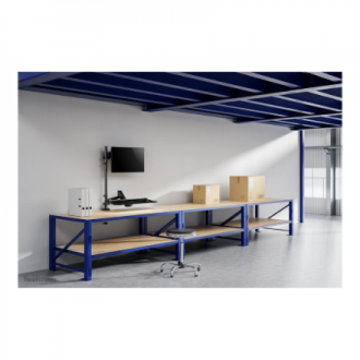 Neomounts Desk Mount | DS90-325BL1 Sit-stand workstation desk | Adjustable Height, Rotate, Tilt, Swivel | 17-32 Neomounts Desk Mount | DS90-325BL1 Sit-stand workstation desk | Adjustable Height, Rotate, Tilt, Swivel | 17-32