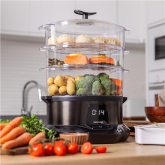 Cecotec Food Steamer | Vapovita 3000 Pro | 1000 W | Number of baskets 3 Cecotec Food Steamer | Vapovita 3000 Pro | 1000 W | Number of baskets 3