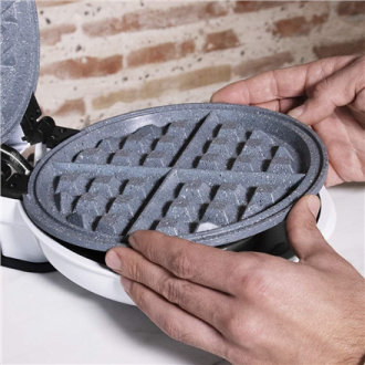Cecotec Waffle Maker | Fun Gofrestone 3in1 | 700 W | Number of pastry 3 | Waffle/Muffin/Donut | White Cecotec Waffle Maker | Fun Gofrestone 3in1 | 700 W | Number of pastry 3 | Waffle/Muffin/Donut | White