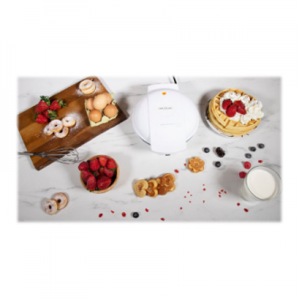 Cecotec Waffle Maker | Fun Gofrestone 3in1 | 700 W | Number of pastry 3 | Waffle/Muffin/Donut | White Cecotec Waffle Maker | Fun Gofrestone 3in1 | 700 W | Number of pastry 3 | Waffle/Muffin/Donut | White