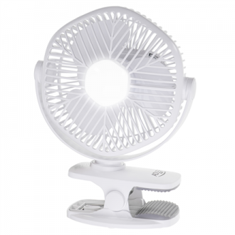 Adler Rechargeable fan with clip | AD 7335 | Table Fan | 6 W | Diameter 12.7 cm | Number of speeds 3 | Oscillation | White Adler Rechargeable fan with clip | AD 7335 | Table Fan | 6 W | Diameter 12.7 cm | Number of speeds 3 | Oscillation | White