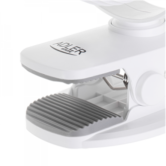 Adler Rechargeable fan with clip | AD 7335 | Table Fan | 6 W | Diameter 12.7 cm | Number of speeds 3 | Oscillation | White Adler Rechargeable fan with clip | AD 7335 | Table Fan | 6 W | Diameter 12.7 cm | Number of speeds 3 | Oscillation | White