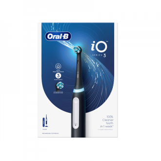 Oral-B iO3 Series Electric toothbrush, Black + Travel case | Oral-B Oral-B iO3 Series Electric toothbrush, Black + Travel case | Oral-B