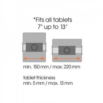 Vogels TMS 1020 Tablet Car Pack | Tilt | 7-13 Vogels TMS 1020 Tablet Car Pack | Tilt | 7-13