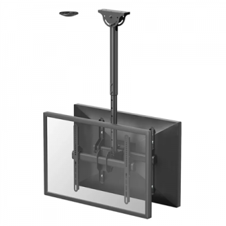 Neomounts NM-C440DBLACK Dual monitor/TV mount ceiling | Adjustable Height, Rotate, Tilt, Swivel | 32-60 Neomounts NM-C440DBLACK Dual monitor/TV mount ceiling | Adjustable Height, Rotate, Tilt, Swivel | 32-60