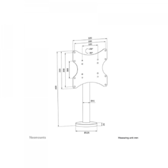 Neomounts Desk Mount | DS42-430BL12 TV stand | Swivel | 23-43 Neomounts Desk Mount | DS42-430BL12 TV stand | Swivel | 23-43