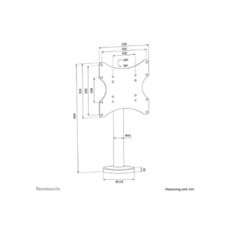 Neomounts Desk Mount | DS42-430BL12 TV stand | Swivel | 23-43 Neomounts Desk Mount | DS42-430BL12 TV stand | Swivel | 23-43