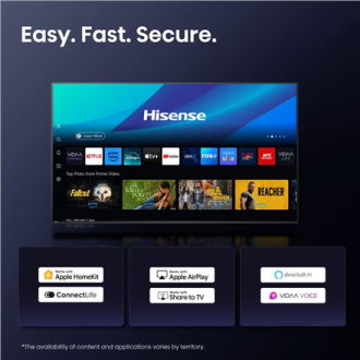Hisense 4K TV | 85A6Q | 85 | Smart TV | VIDAA | UHD | Black