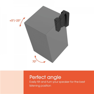 Vogels Wall mount | SWM 3021 Universal Speaker Wall Mount | Tilt, rotate | Maximum weight (capacity) 5 kg | Black Vogels Wall mount | SWM 3021 Universal Speaker Wall Mount | Tilt, rotate | Maximum weight (capacity) 5 kg | Black