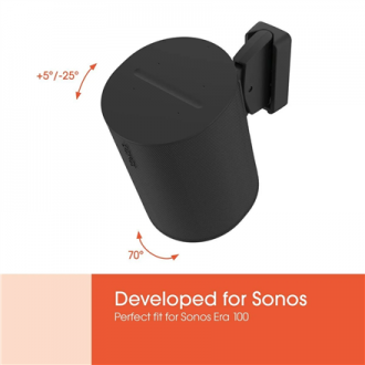 Vogels Wall mount | Speaker Wall Mount for Sonos Era 100 | Tilt, rotate | Maximum weight (capacity) 7 kg | Black Vogels Wall mount | Speaker Wall Mount for Sonos Era 100 | Tilt, rotate | Maximum weight (capacity) 7 kg | Black