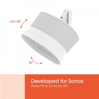 Vogels Wall mount | Speaker Wall Mount for Sonos Era 300 | Tilt, rotate | Maximum weight (capacity) 7 kg | White Vogels Wall mount | Speaker Wall Mount for Sonos Era 300 | Tilt, rotate | Maximum weight (capacity) 7 kg | White