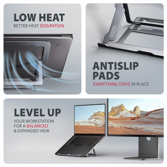 AXAGON STND-LAG stand for laptops and tablets | Adjustable Height, Angle | 10-17.3 AXAGON STND-LAG stand for laptops and tablets | Adjustable Height, Angle | 10-17.3