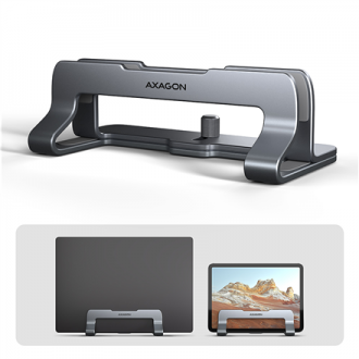 AXAGON STND-VG vertical stand for laptops and tablets | Adjustable width | 10-17.3 AXAGON STND-VG vertical stand for laptops and tablets | Adjustable width | 10-17.3
